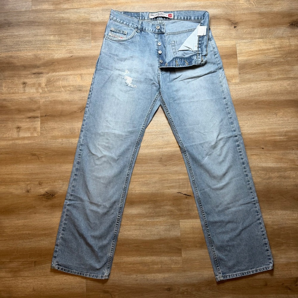 Vintage Diesel Kratt Jeans Mens 31x32 Distressed Straight Leg Made in Italy Y2K